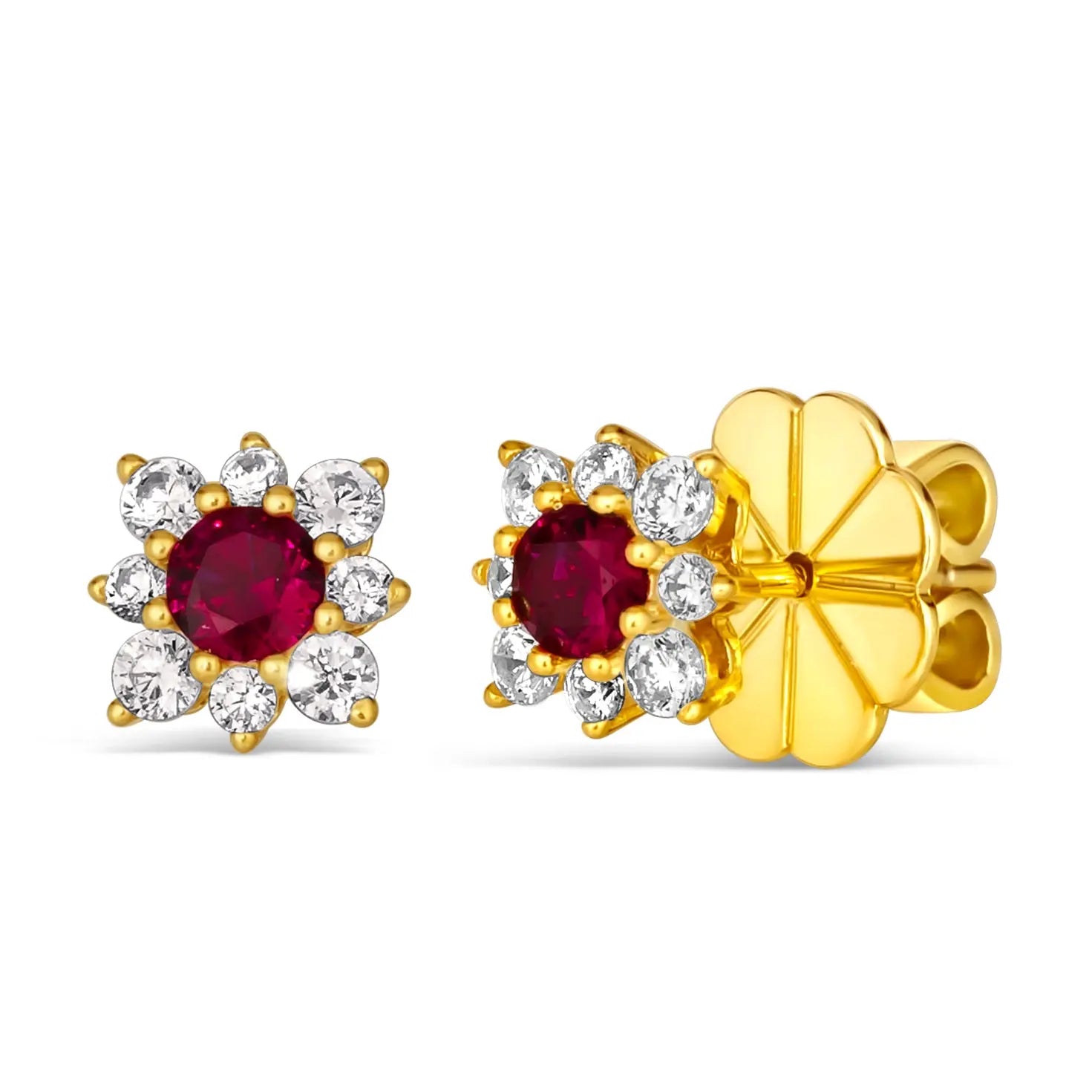 Mini Daisy Diamond Crystalline Studs - Anna Zuckerman Earrings