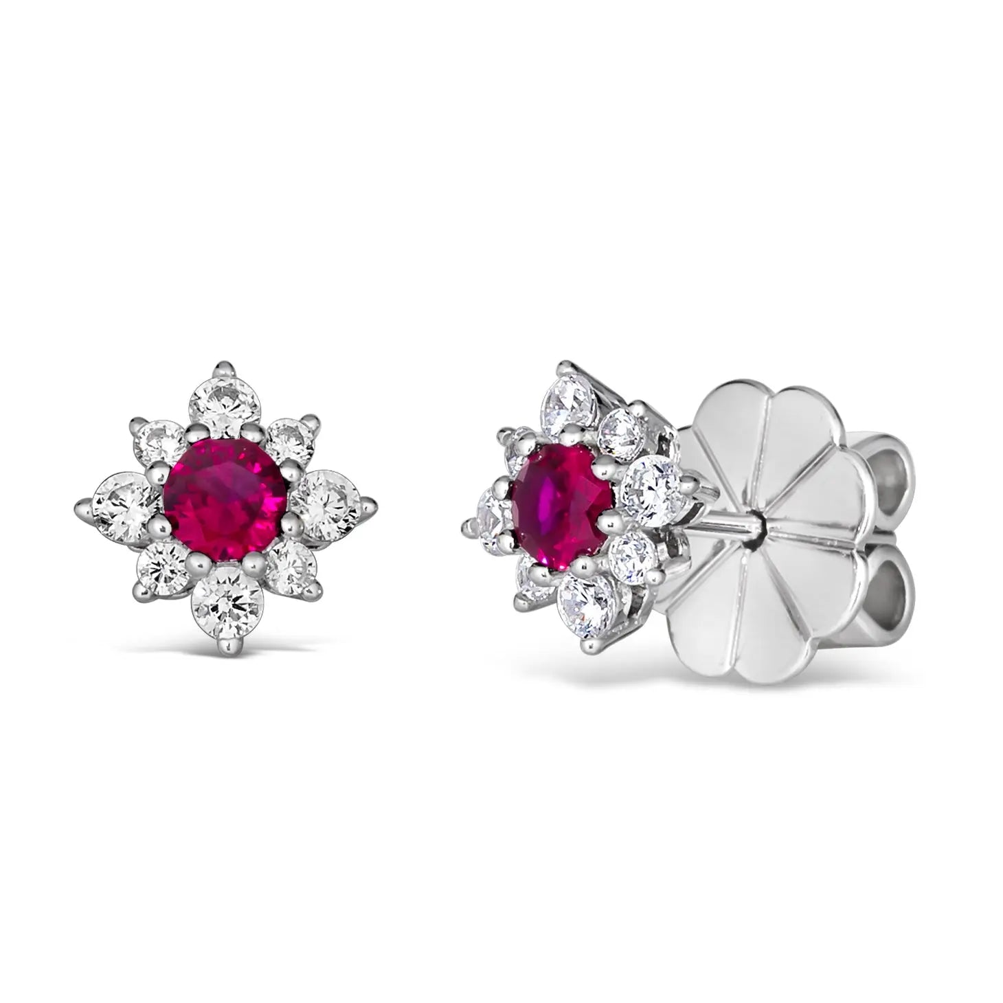 Mini Daisy Diamond Crystalline Studs - Anna Zuckerman Earrings