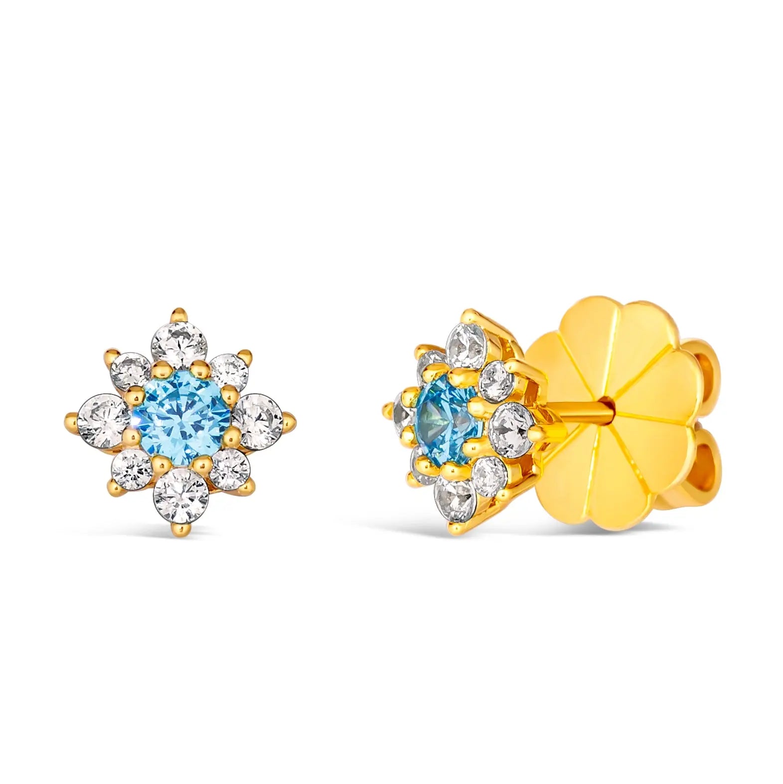 Mini Daisy Diamond Crystalline Studs - Anna Zuckerman Earrings