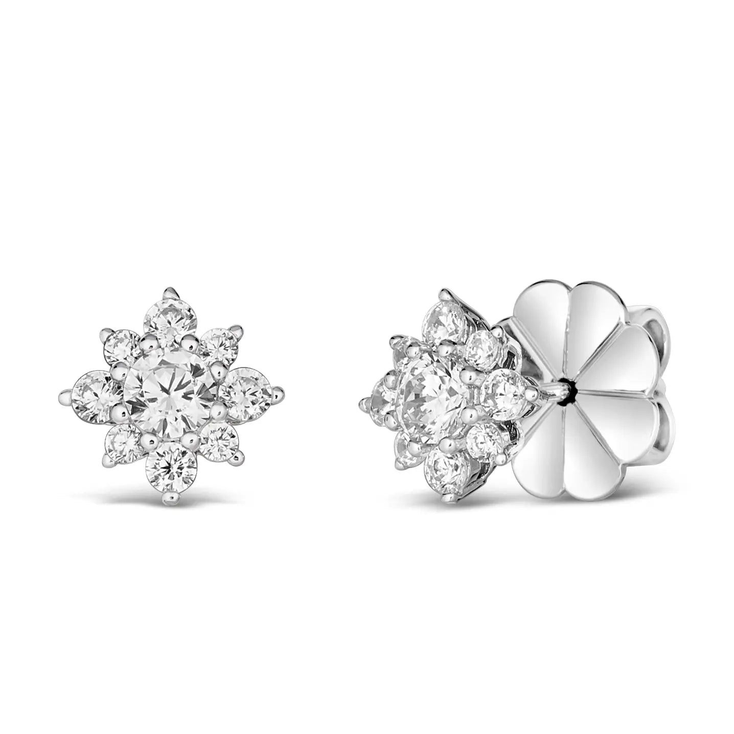 Mini Daisy Diamond Crystalline Studs - Anna Zuckerman Earrings