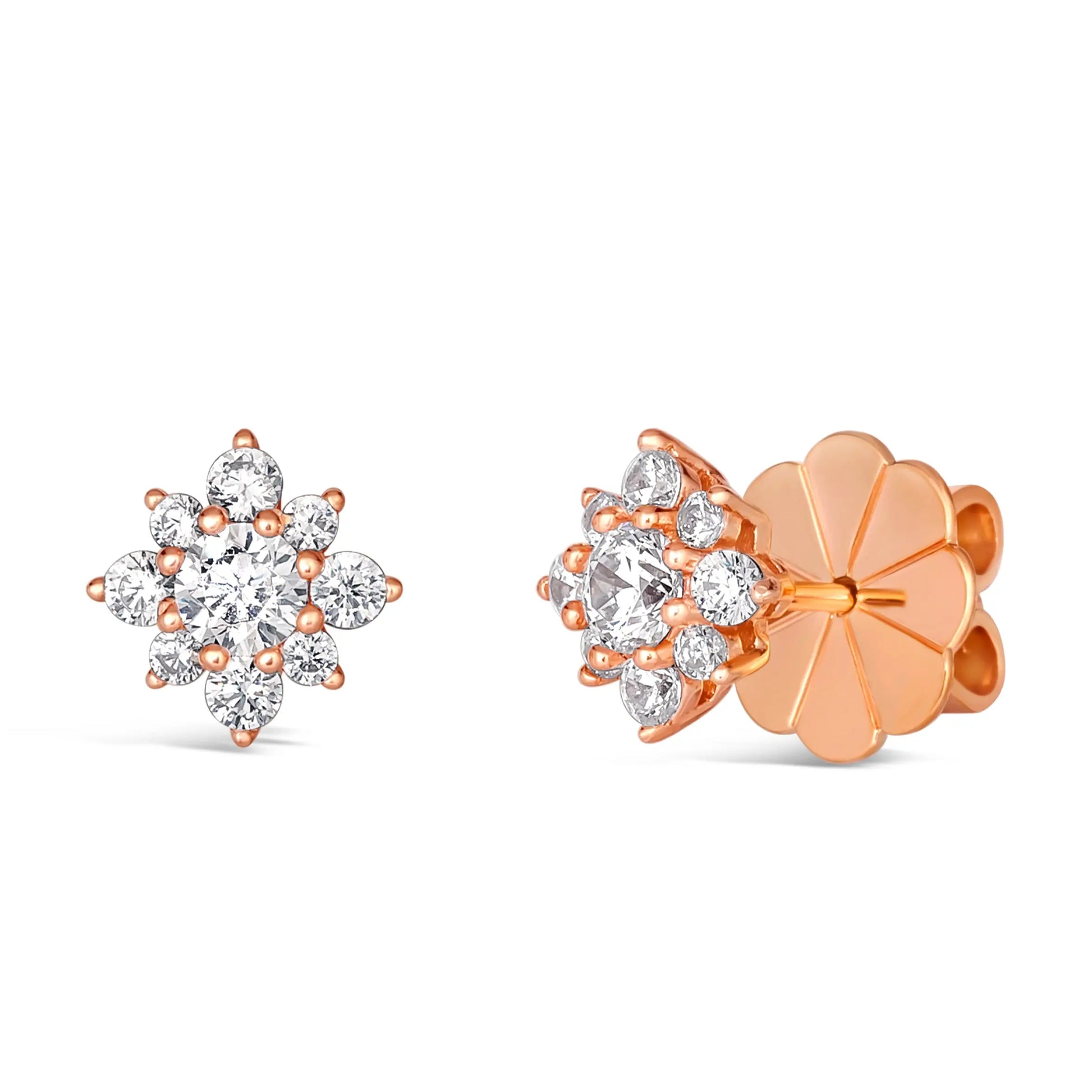 Mini Daisy Diamond Crystalline Studs - Anna Zuckerman Earrings