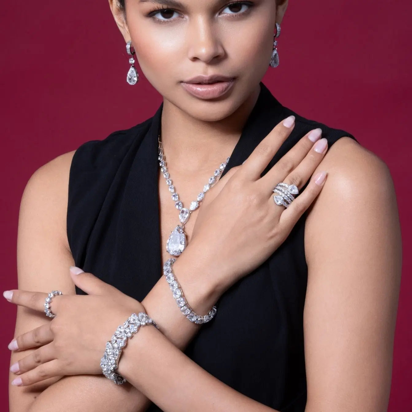 Monte Carlo Asscher Diamond Crystalline Bracelet - Anna Zuckerman