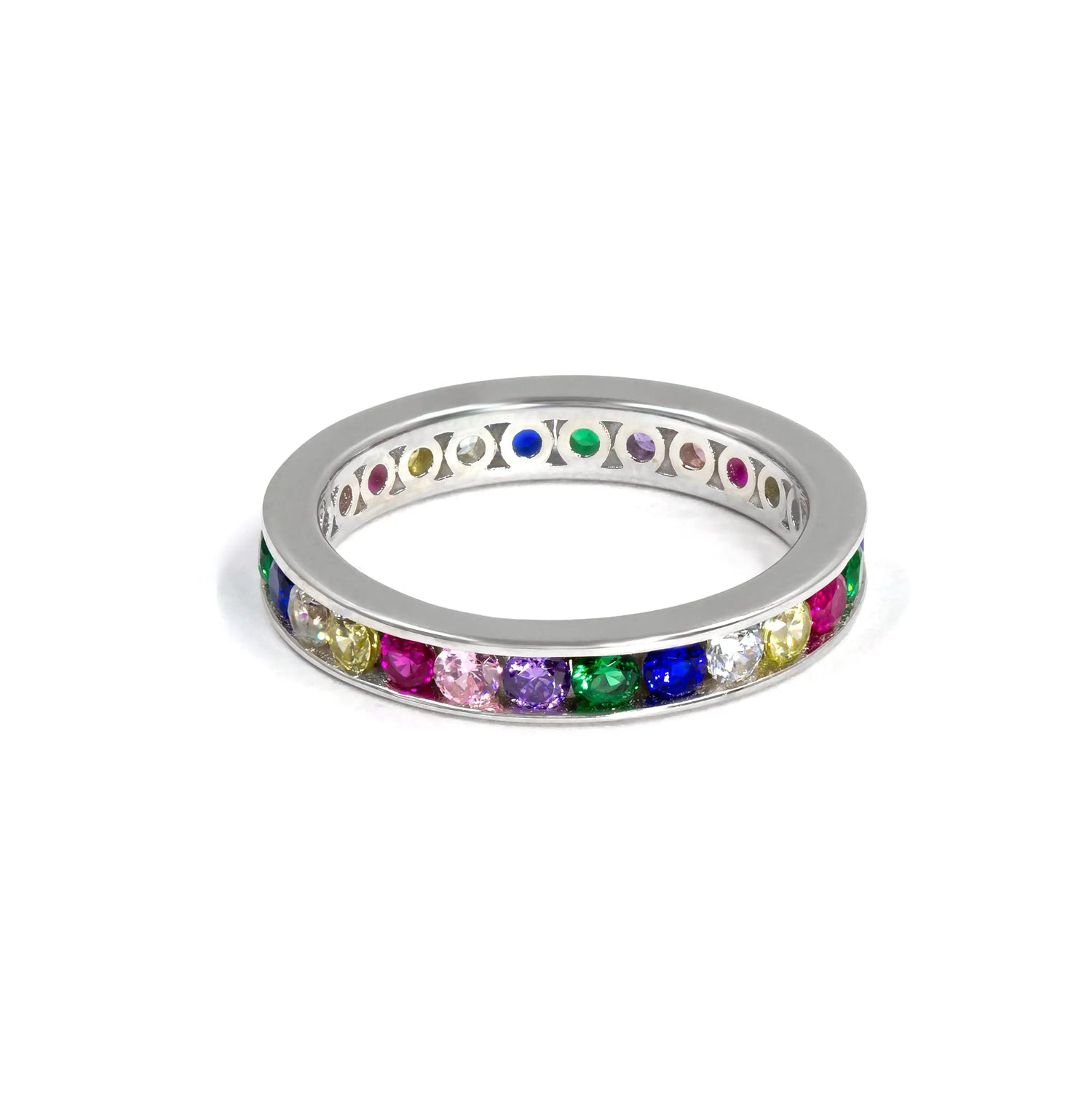 Multi Sapphire Eternity Ring - Anna Zuckerman