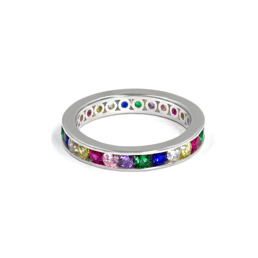Multi Sapphire Eternity Ring - Anna Zuckerman