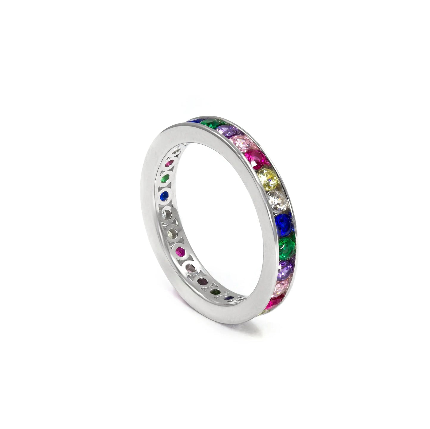 Multi Sapphire Eternity Ring - Anna Zuckerman