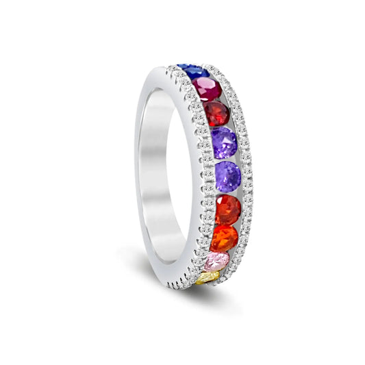 Multi Sapphire Ring by Kathy Hilton - Anna Zuckerman