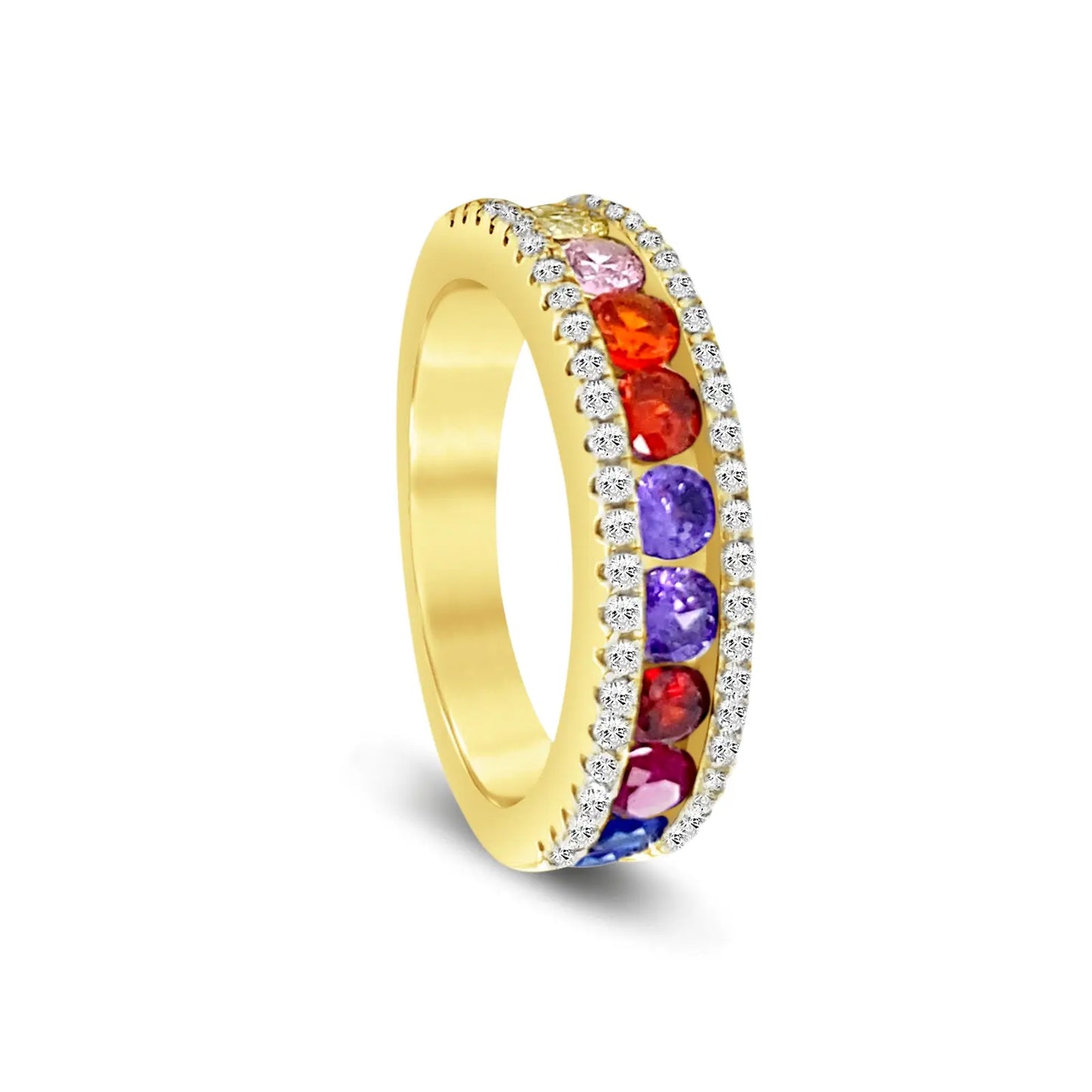 Multi Sapphire Ring by Kathy Hilton - Anna Zuckerman