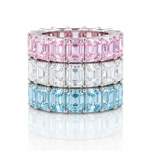 Multicolor 5 Carat Eternity Ring by Thalia