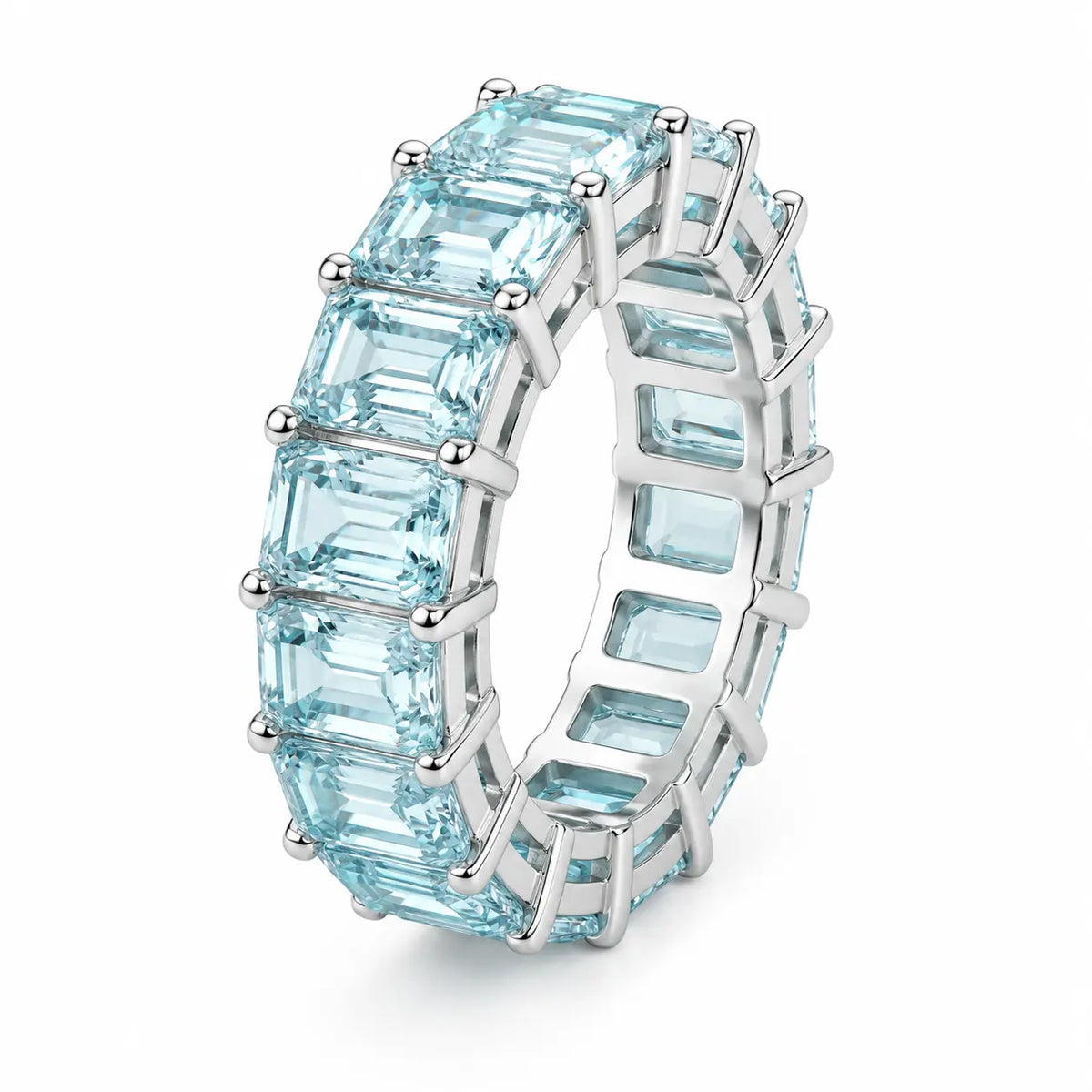 Multicolor 5 Carat Eternity Ring by Thalia - Anna Zuckerman