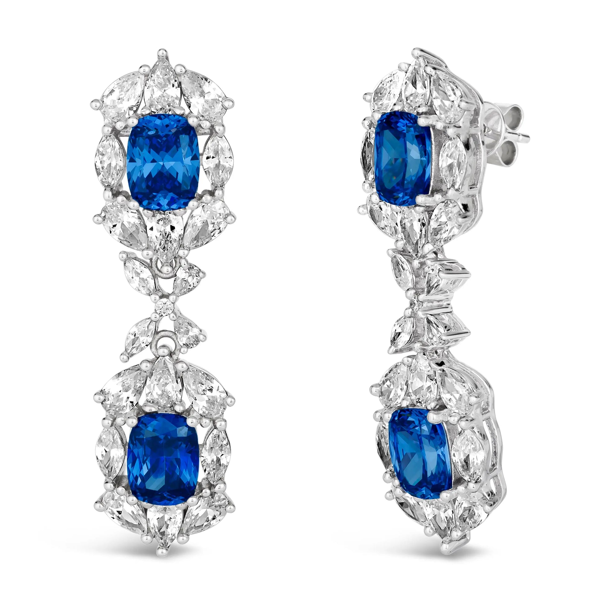 Naomi Tanzanite Statement Earrings - Anna Zuckerman