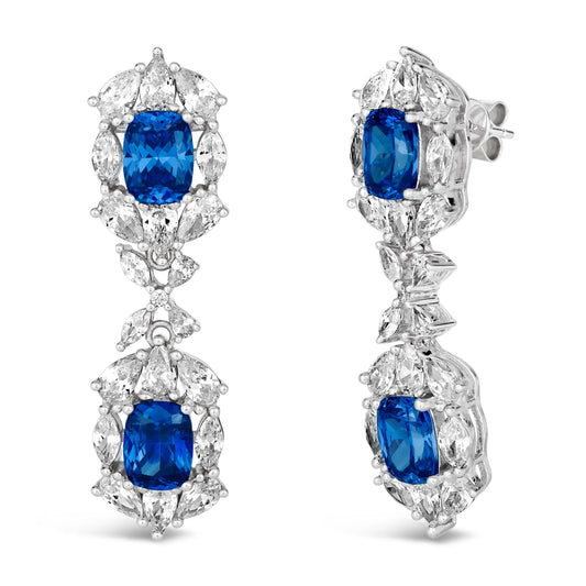Naomi Tanzanite Statement Earrings - Anna Zuckerman