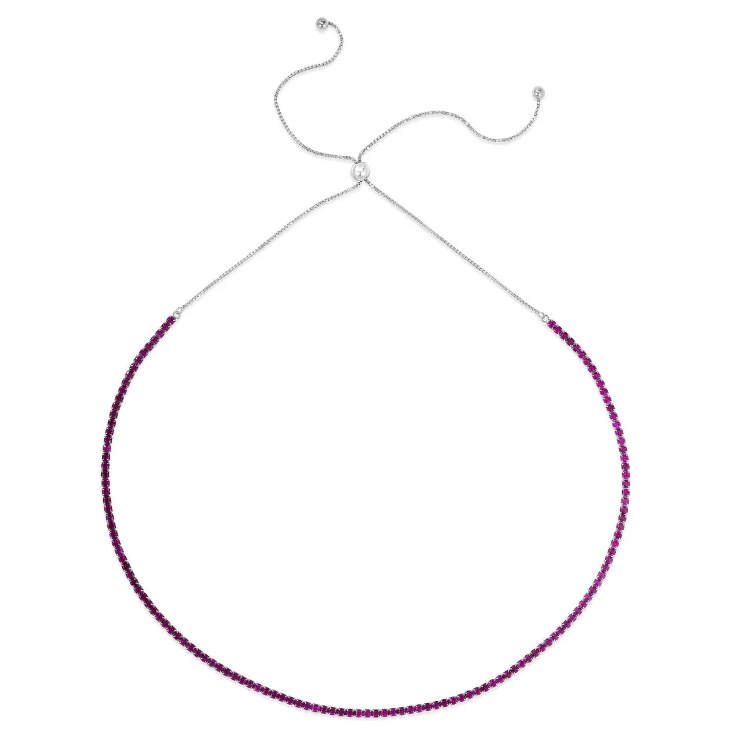 Never Flipping Gemstone Bolo Necklace Anna Zuckerman