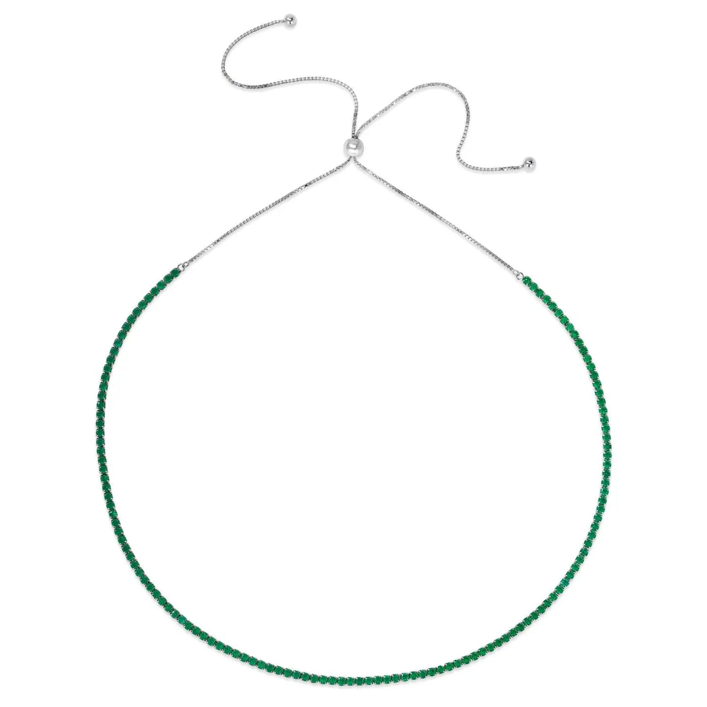 Never Flipping Gemstone Bolo Necklace Anna Zuckerman
