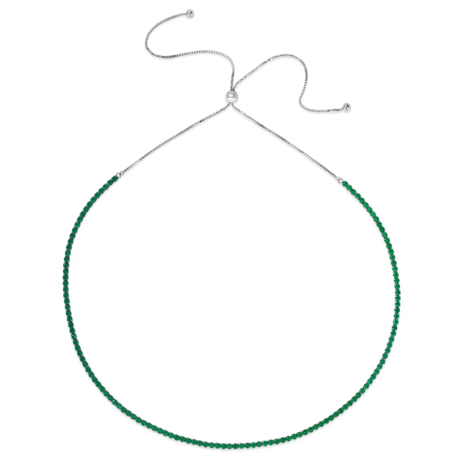 Never Flipping Gemstone Bolo Necklace Anna Zuckerman