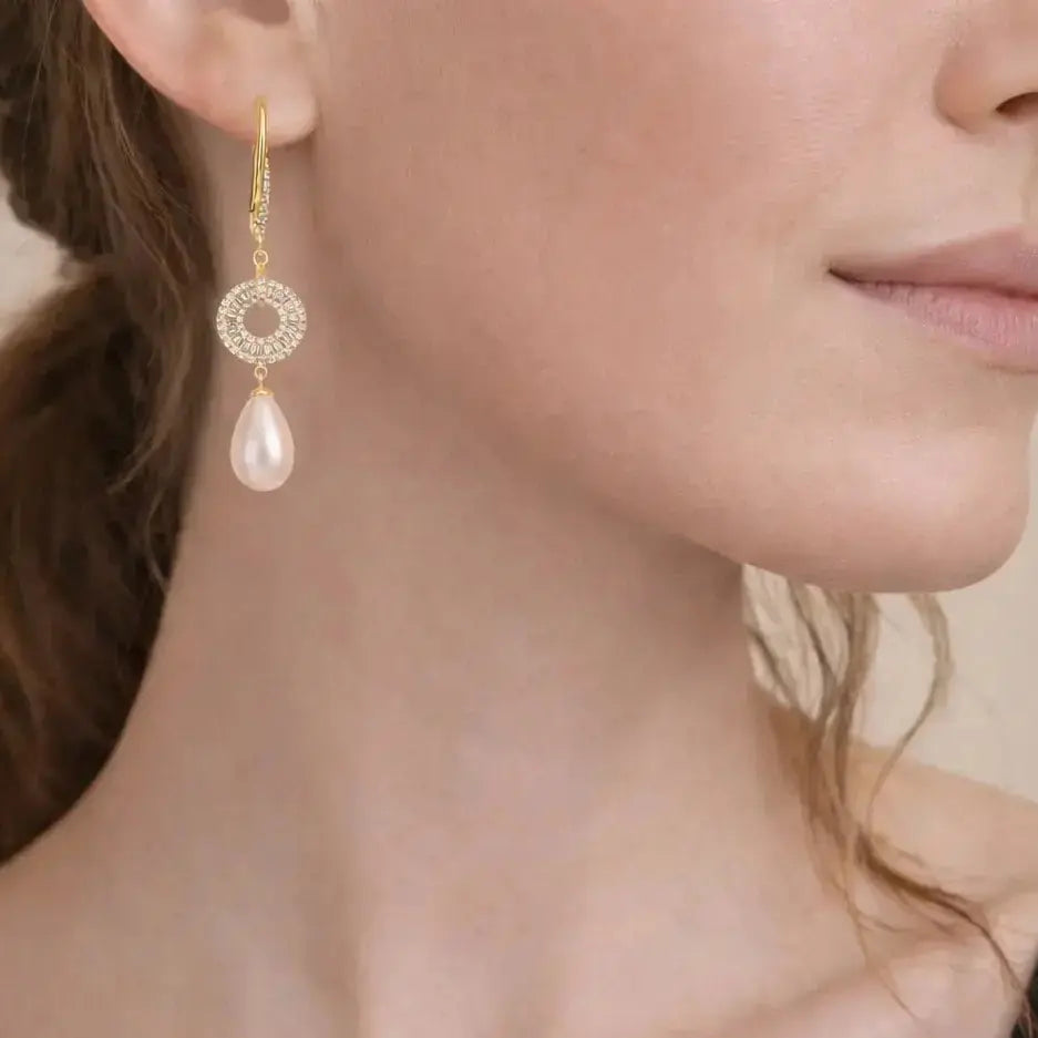 Noa Pearl Drop Earrings Anna Zuckerman