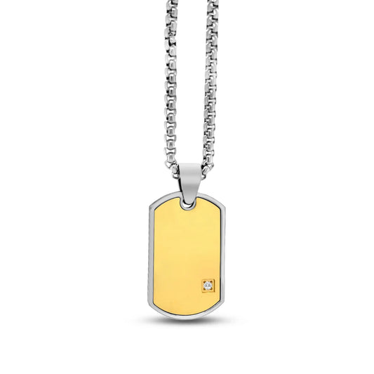 Obelis Disc Tag Necklace Anna Zuckerman