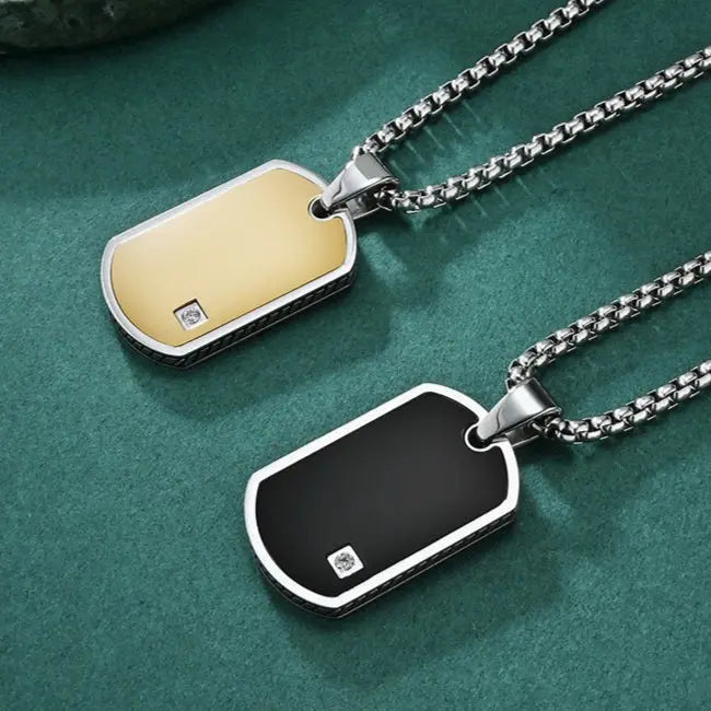 Obelis Disc Tag Necklace Anna Zuckerman