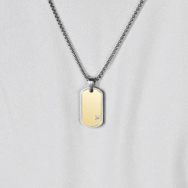 Obelis Disc Tag Necklace Anna Zuckerman