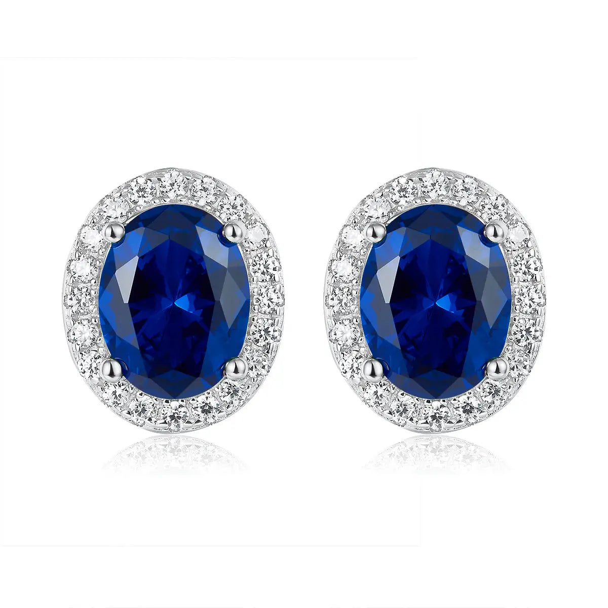 Oleander Earrings in Blue Sapphire Anna Zuckerman