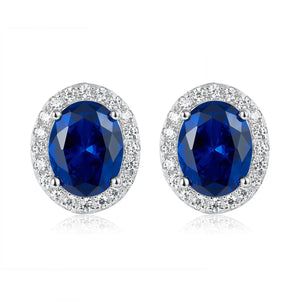 Oleander Earrings in Blue Sapphire Anna Zuckerman