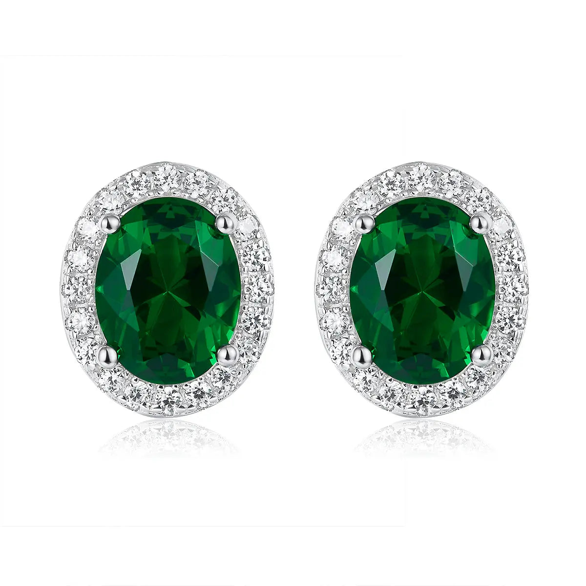 Oleander Earrings in Emerald Anna Zuckerman