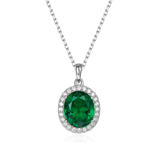 Oleander Necklace in Emerald Anna Zuckerman