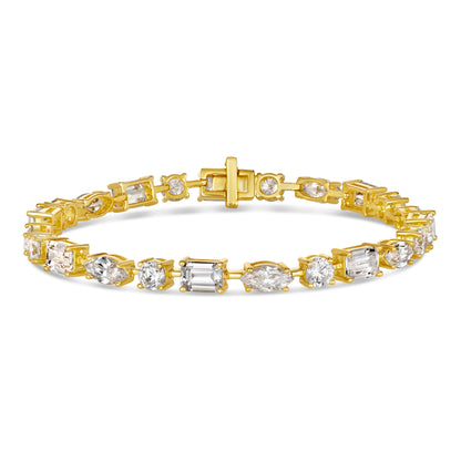 16 Carat Diamond Crystalline Multishaped Bracelet