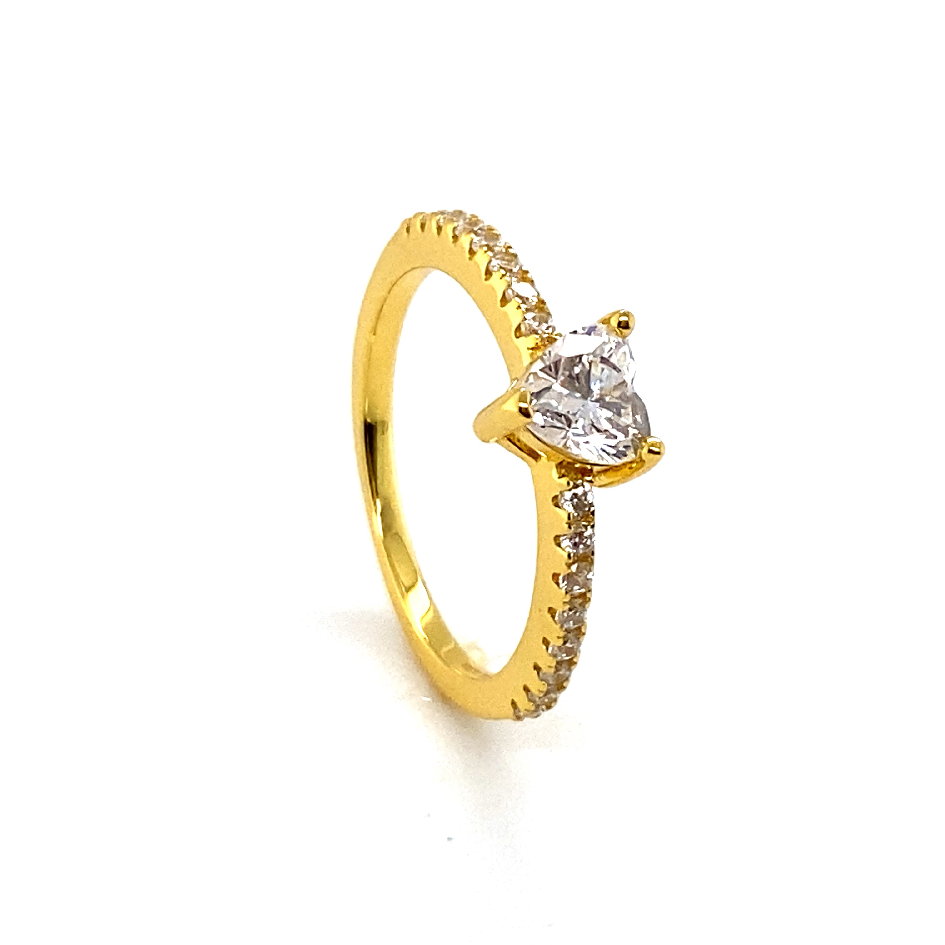 Spark Jewellers American Diamond 14kt Gold Ginni Ring at Rs 8799 in Kolkata