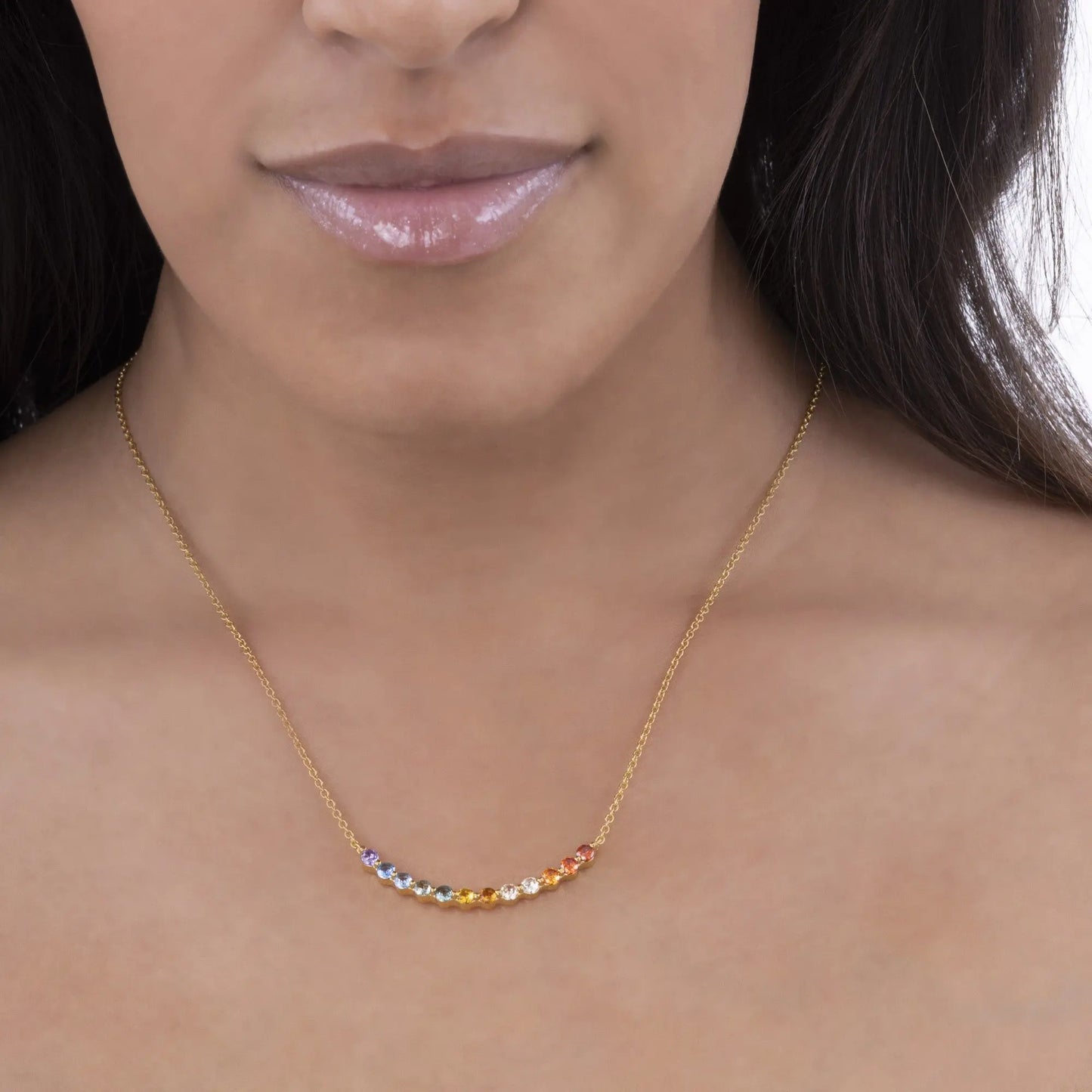 Omni 19 Necklace Yellow Gold - Anna Zuckerman