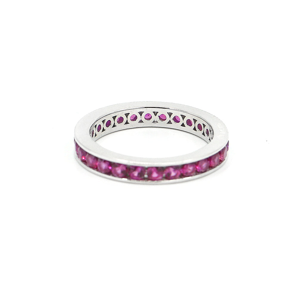 Omni 11 Ring in Sapphire Pink