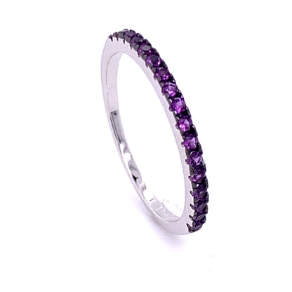 Multi Sapphire Skinny Ring - Anna Zuckerman Rings