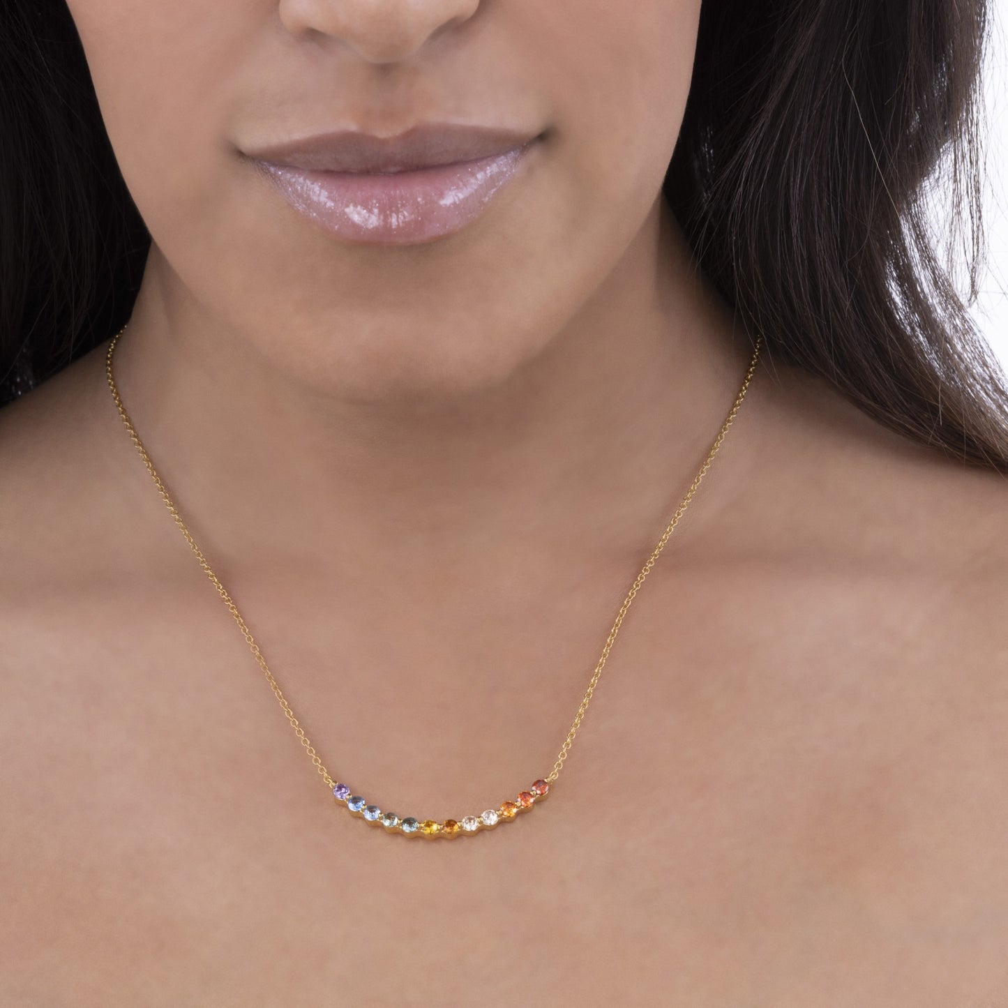 Omni 19 Necklace Yellow Gold