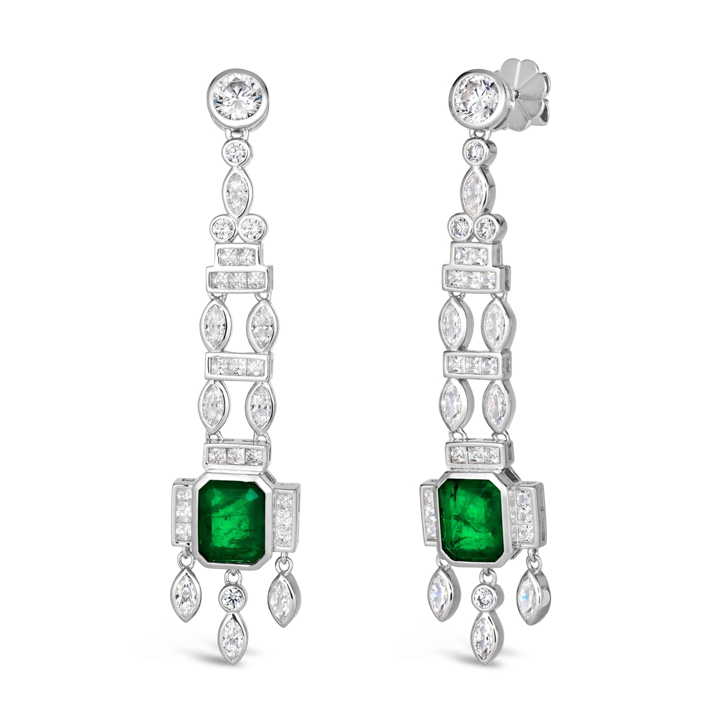 Onassis 6 Carat Emerald Drops - Anna Zuckerman