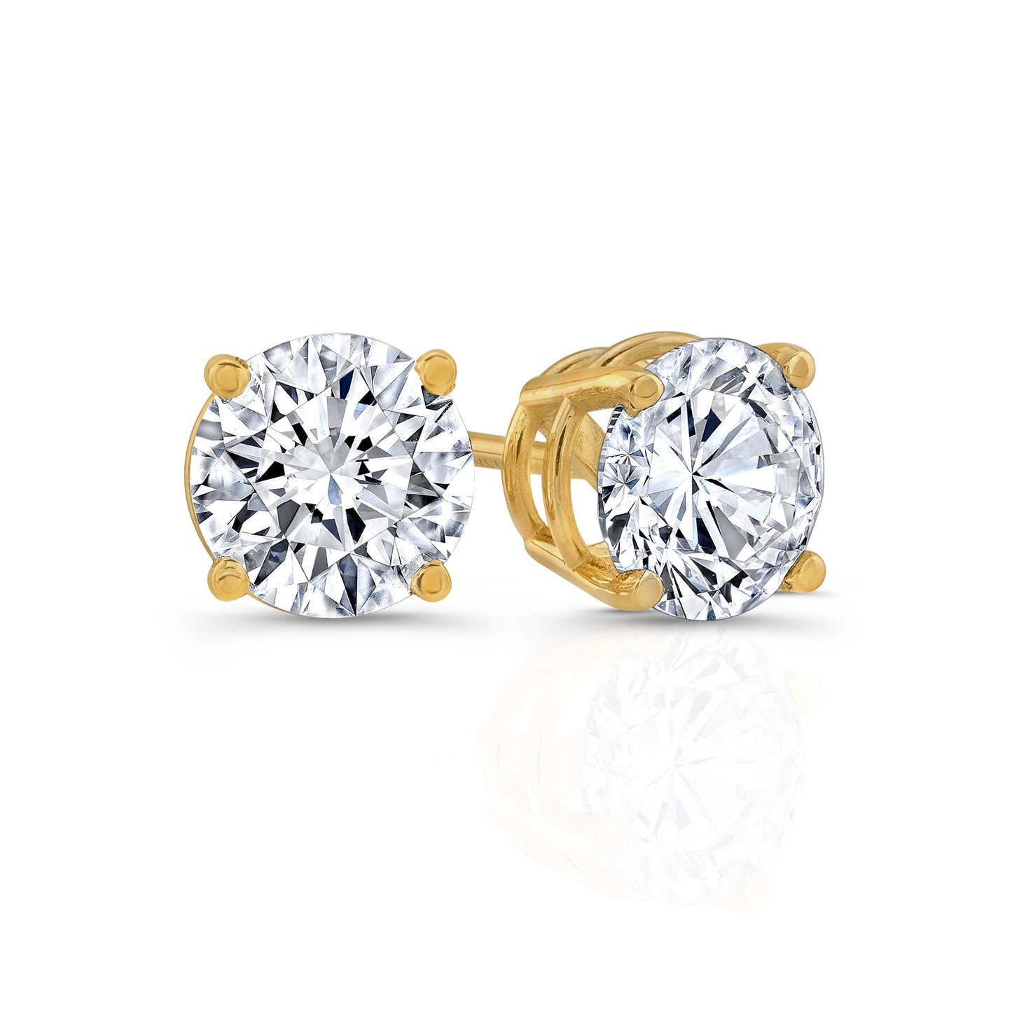 4 Carat Classic Studs