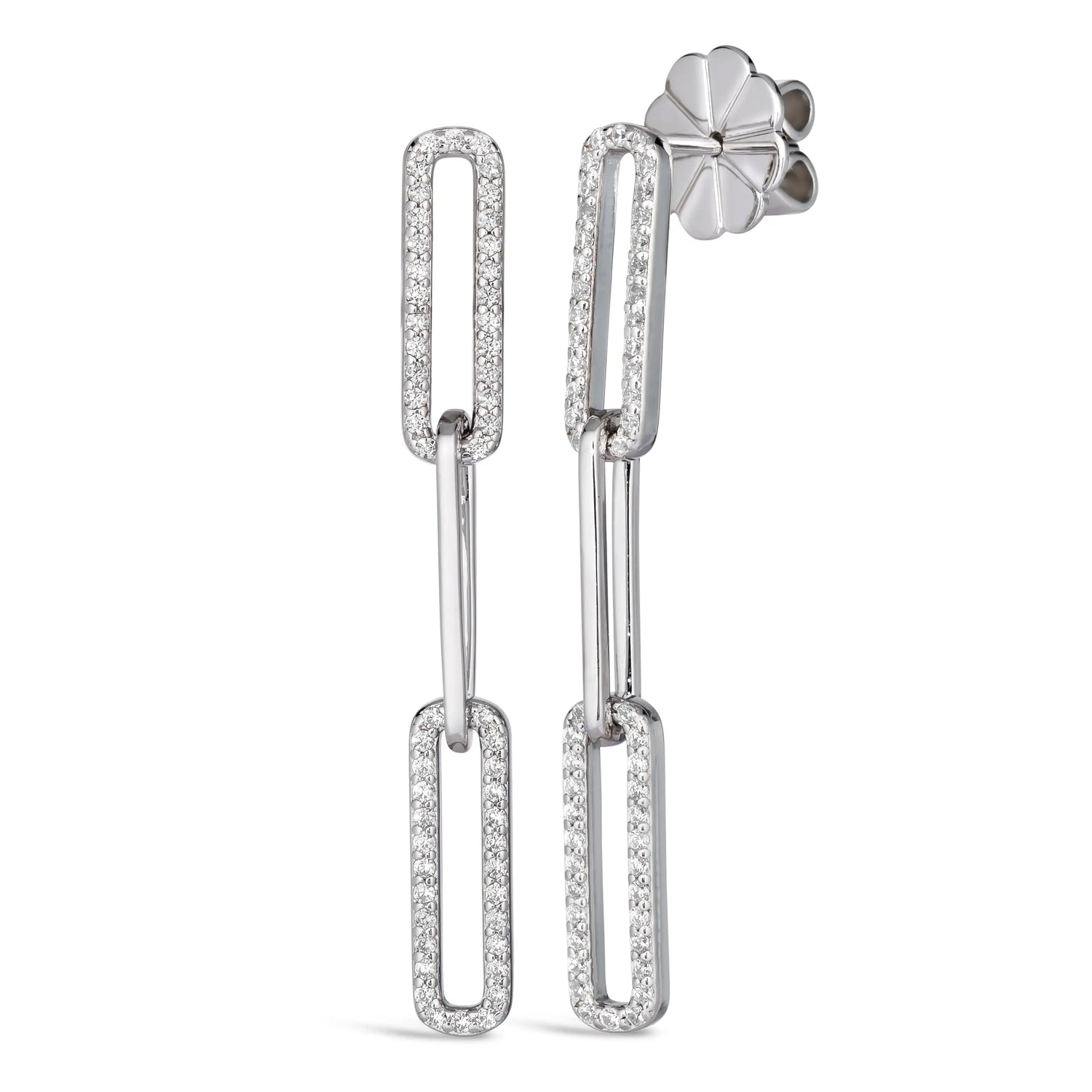 Paloma Paper Clip 3 Link Earrings - Anna Zuckerman