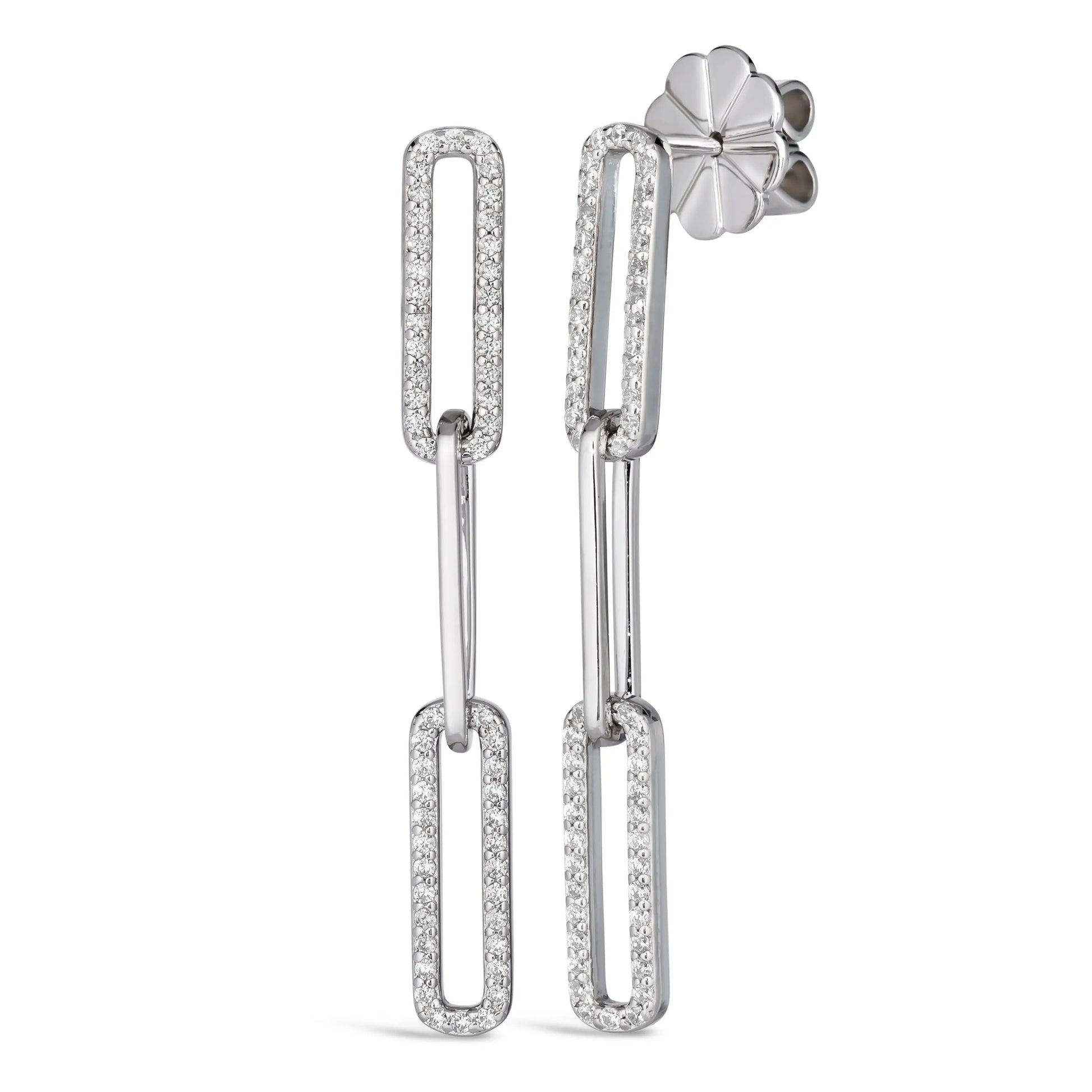 Paloma Paper Clip 3 Link Earrings - Anna Zuckerman