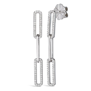 Paloma Paper Clip 3 Link Earrings - Anna Zuckerman