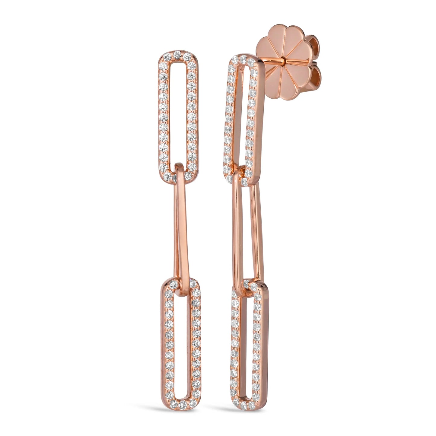 Paloma Paper Clip 3 Link Earrings - Anna Zuckerman