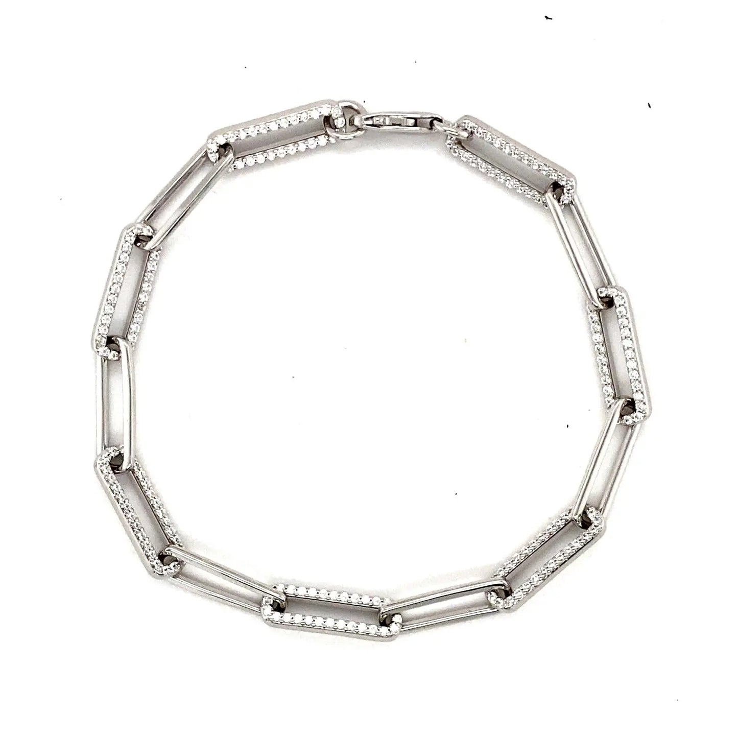 Paloma Paper Clip Anklet - Anna Zuckerman