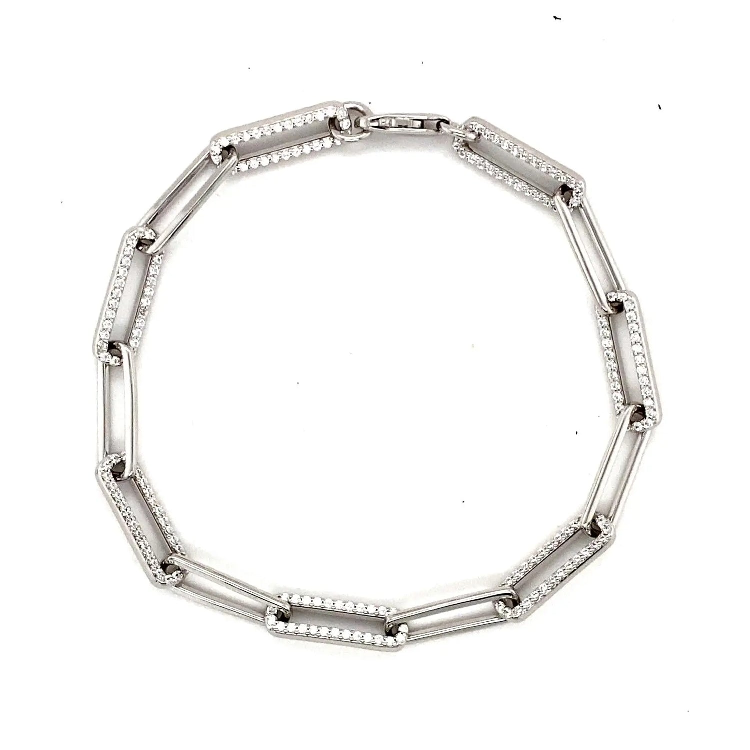 Paloma Paper Clip Anklet - Anna Zuckerman