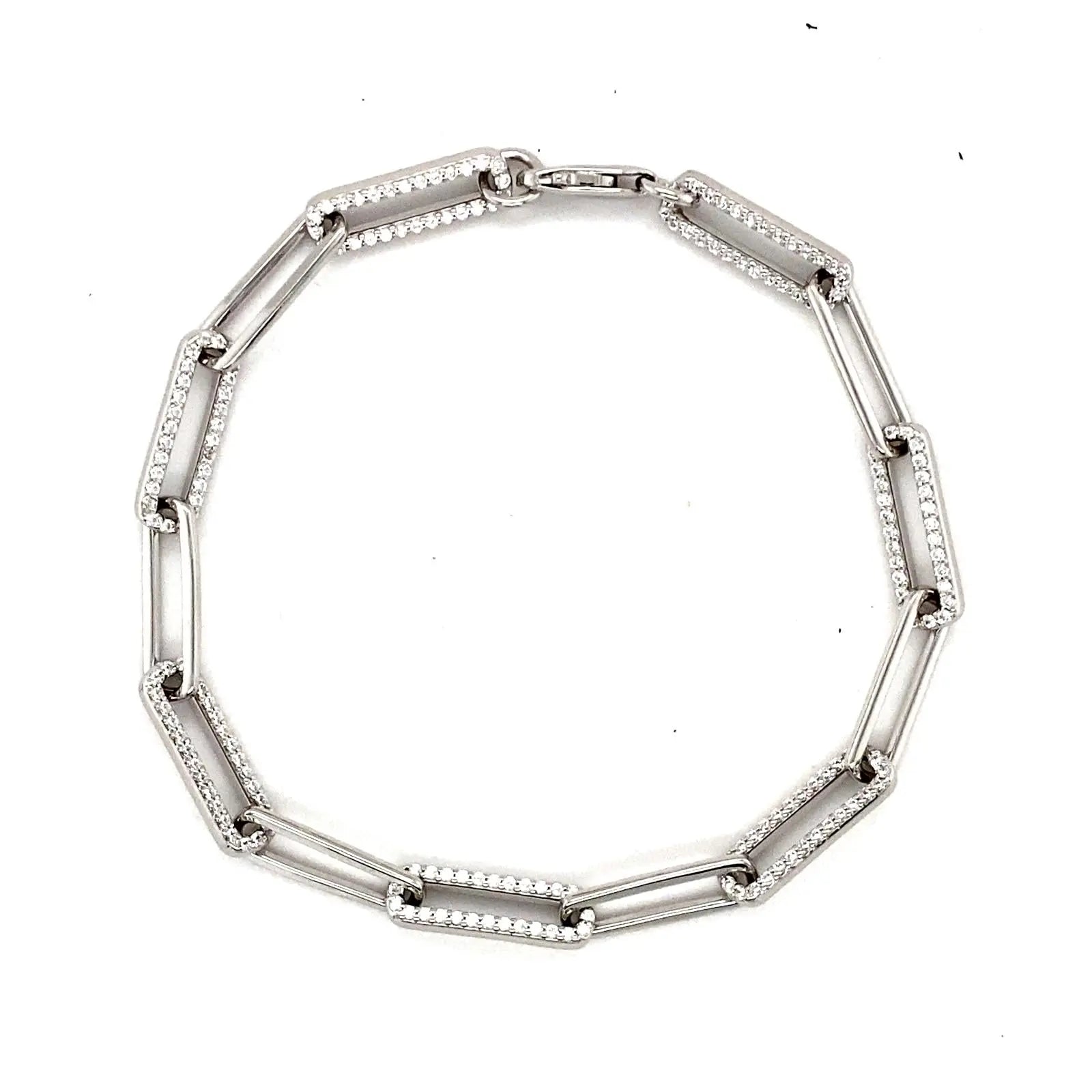 Paloma Paper Clip Anklet - Anna Zuckerman