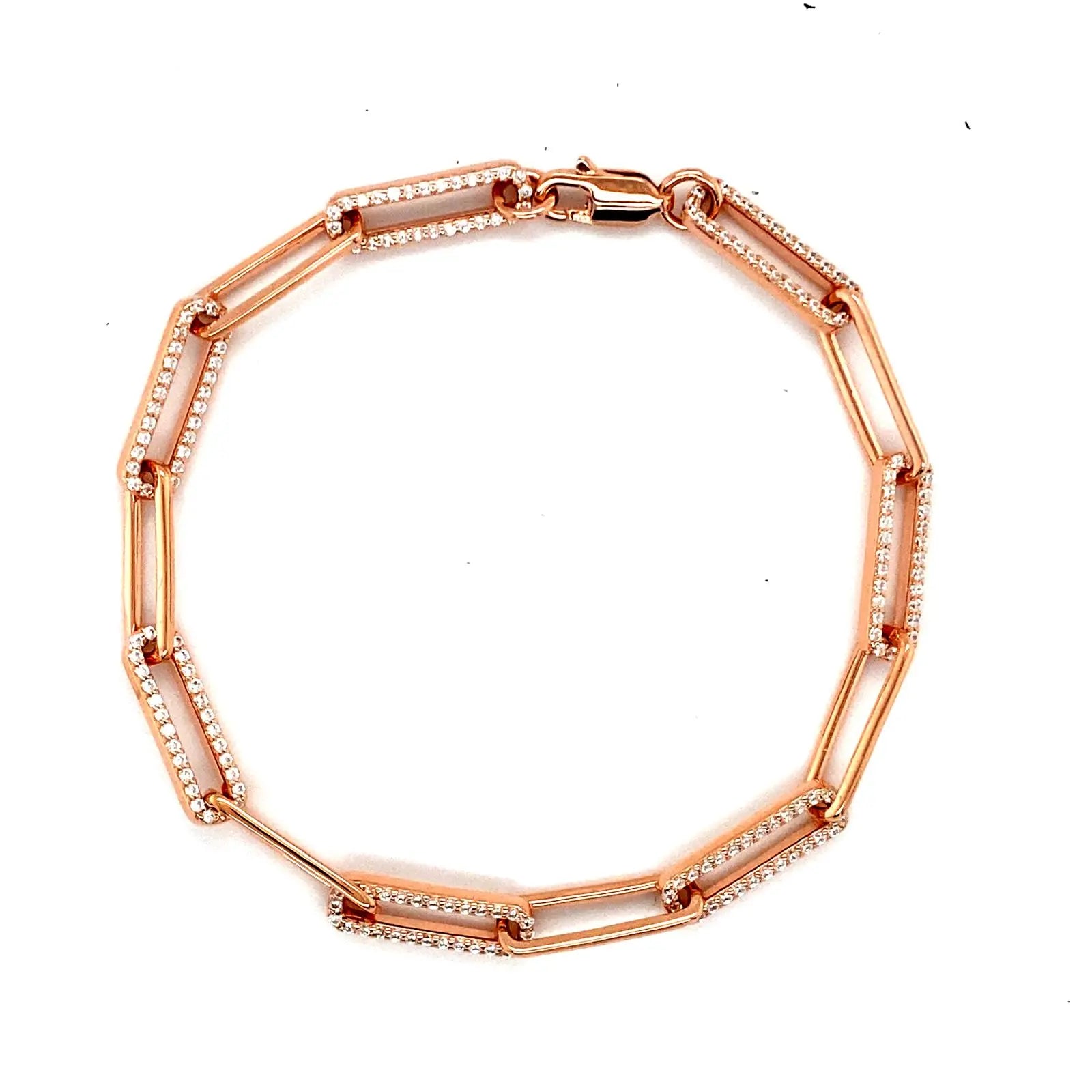 Paloma Paper Clip Anklet - Anna Zuckerman