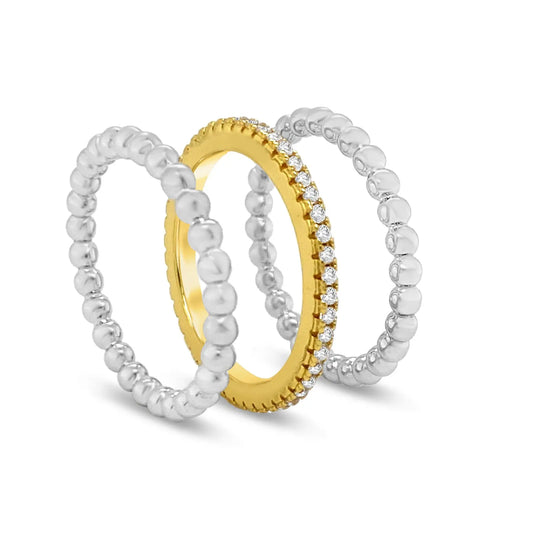 Pebble Beach Stack In Platinum Anna Zuckerman