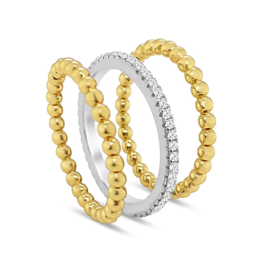 Pebble Beach Stack in Gold Anna Zuckerman