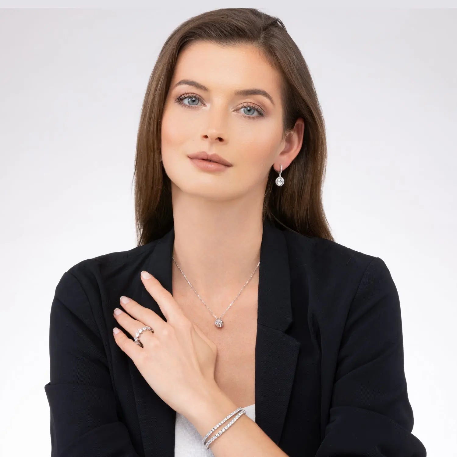 Perfect Halo 2 Carat Dangle Earrings - Anna Zuckerman