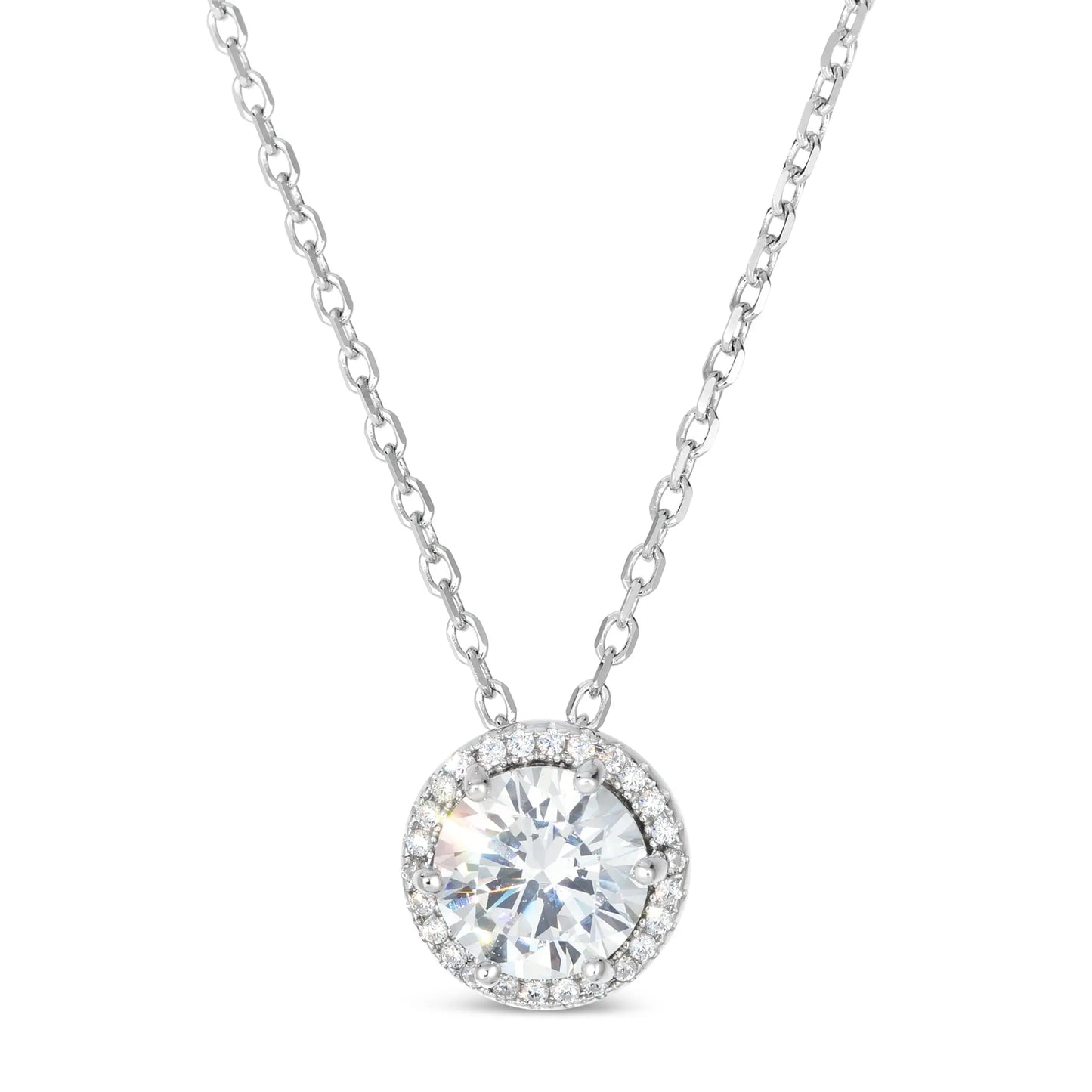 Perfect Halo 2 Carat Necklace - Anna Zuckerman