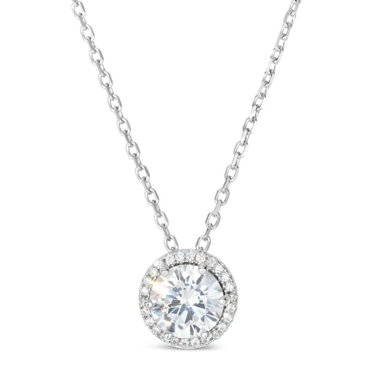 Perfect Halo 2 Carat Necklace - Anna Zuckerman