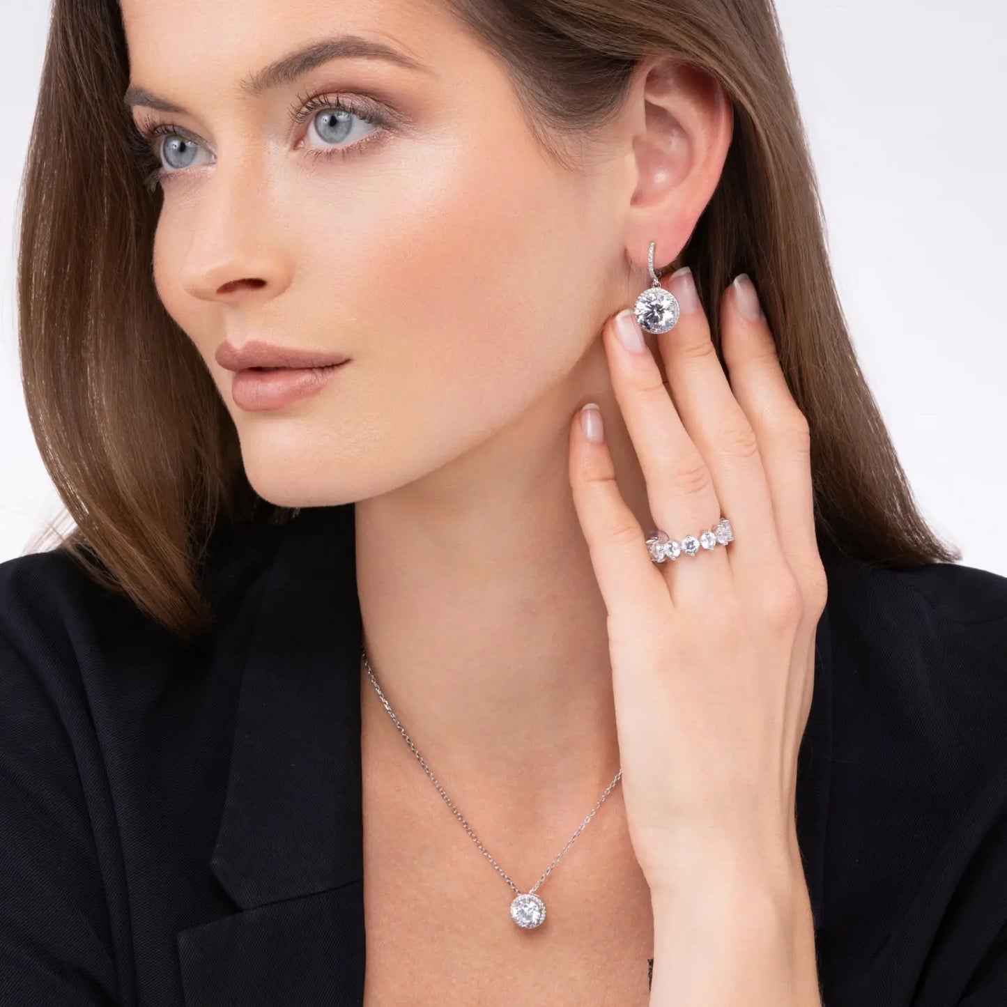 Perfect Halo 5 Carat Diamond Crystalline Earring Dangles - Anna Zuckerman