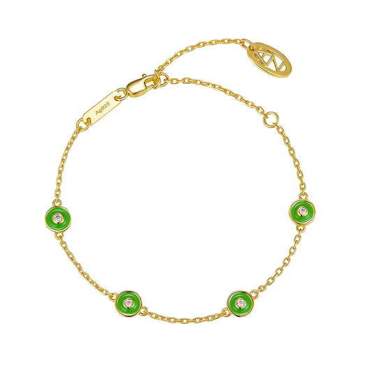 Petit Bubble Bracelet in Green Anna Zuckerman