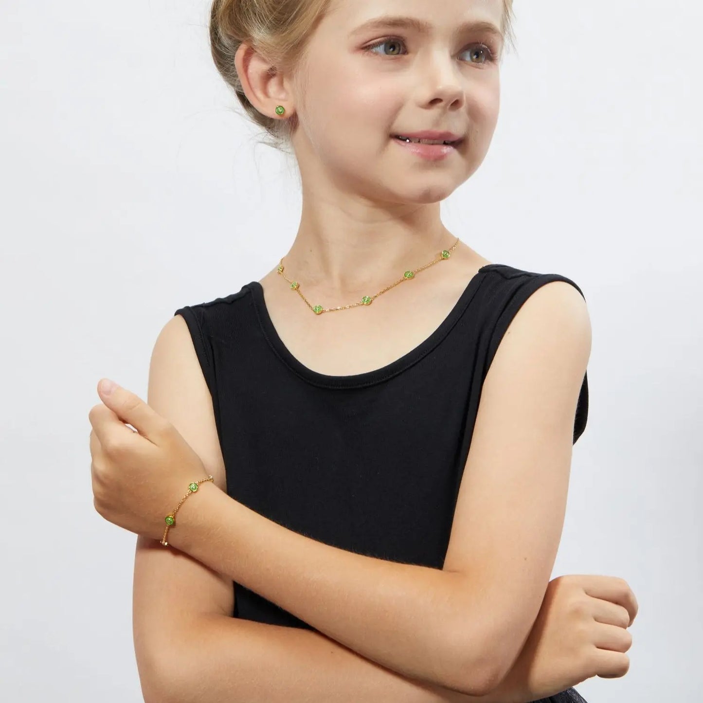 Petit Bubble Bracelet in Green Anna Zuckerman